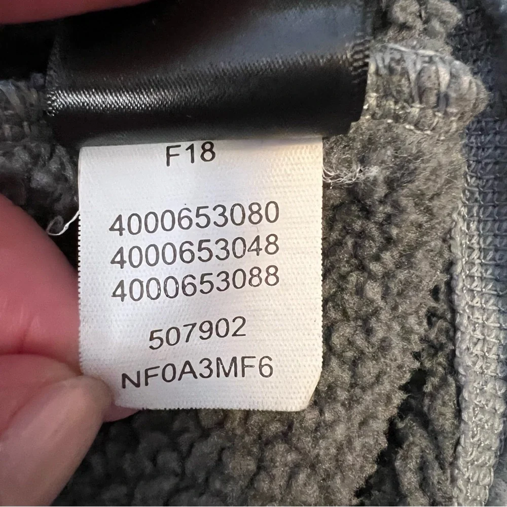 The North Face Men's S Gray Charcoal Gordon Lyons Alpine Full Zip Fleece Hoodie